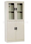 昆山钢制文件柜-XS-A2105上玻下铁宽移门柜