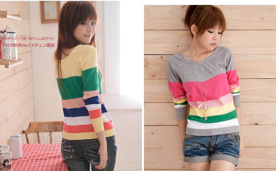 【秋季薄<em>款开衫</em>毛衣 两面<em>穿</em>长袖开衫毛衣 韩版