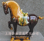 唐三彩马、商务礼品、陶瓷工艺品、收藏品、仿古工艺品
