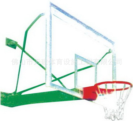 壁挂式篮球架,墙挂式方便钢化玻璃篮球架,壁挂