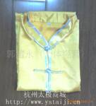 黄色高级仿真丝太极服武术服装 表演练功服装支持混批
