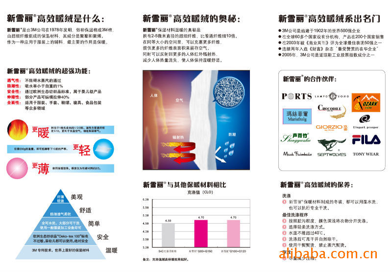 其他纺织辅料-供应3M新雪丽B型保温材料-其他
