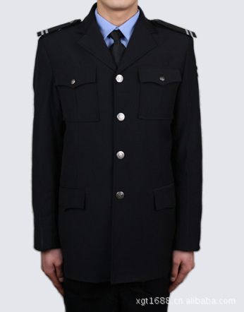 批发 门卫制服 藏蓝直口保安套装 保安春秋装 保
