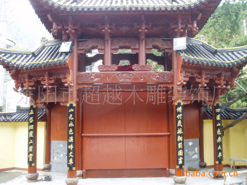 供应木门 祠堂大门 炮钉门 仿古门