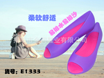 糖果色彩 休闲淑女鱼嘴凉鞋 卡丽轻便鞋