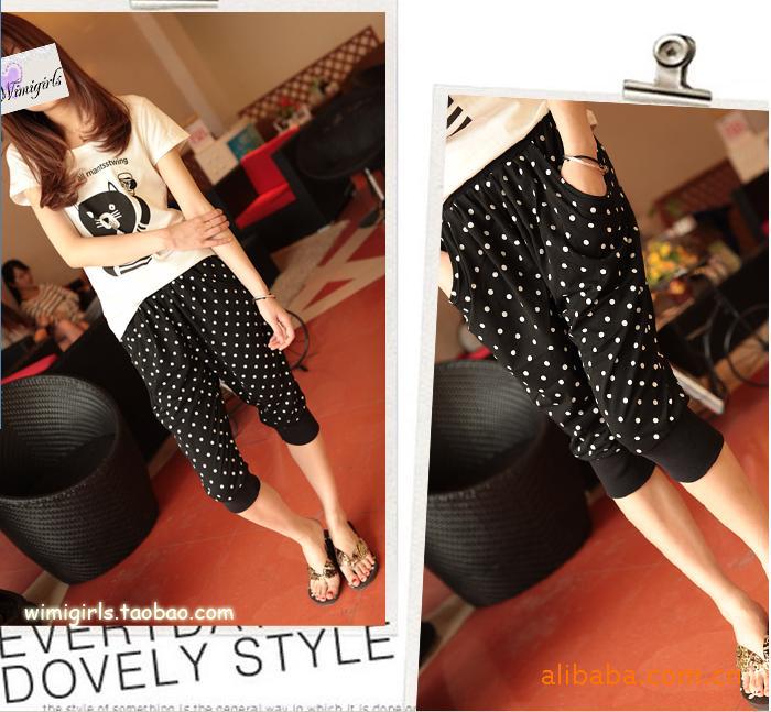 瑞丽<em>女装</em> 女式百搭<em>休闲马裤</em> 时尚七分裤 2011新