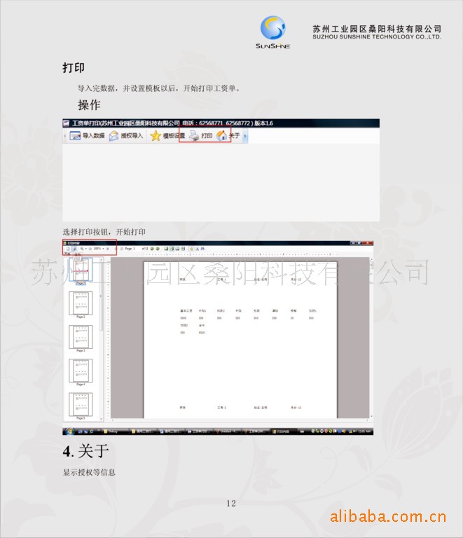 薪资软件打印版面