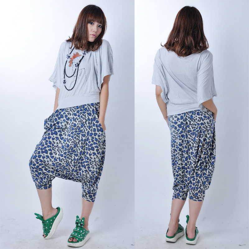 批发采购女式休闲裤-供应新潮印花<em>连裆</em>裤子 爆