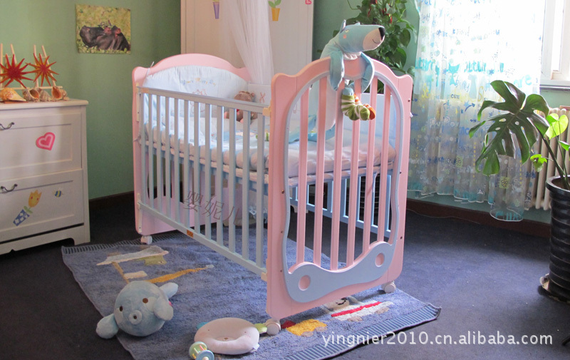 咿呀咿米 河马造型 3D卡通 婴儿床 宝宝床 童床