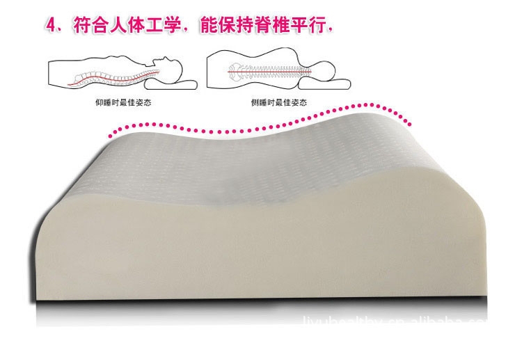 【供应100%纯天然乳胶枕 多功能保健枕 乳胶