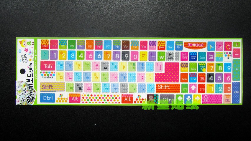【批量供应键盘贴 笔记本美容键盘贴】
