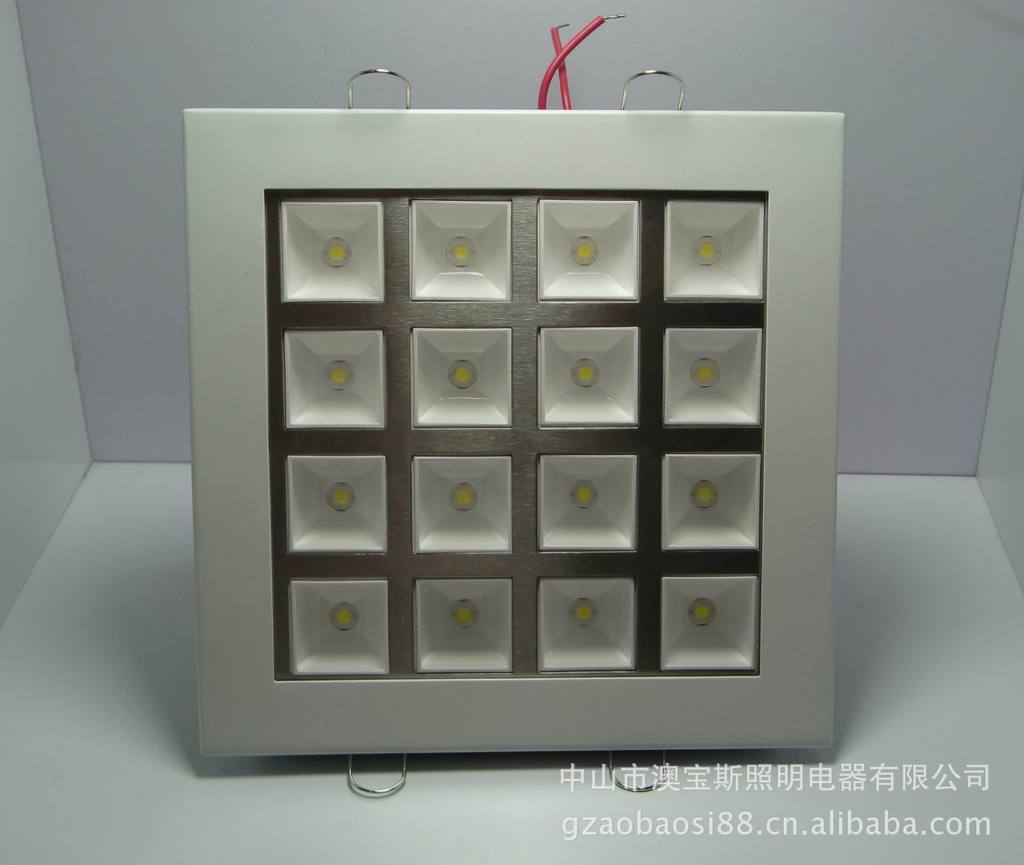 LED灯具 正方形LED天花筒灯 大功率LED射灯