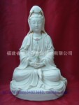 【典尚堂】12寸白色观音菩萨佛像铜佛像南阿弥陀佛陶瓷佛像