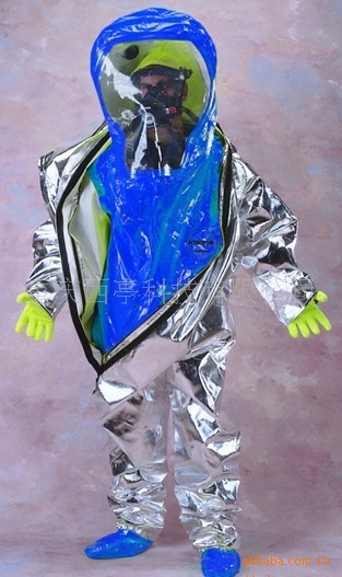 供应雷克兰B级连体防化服,A级气密型隔热防化