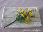 棉&竹纤维混纺 提花格子毛巾
