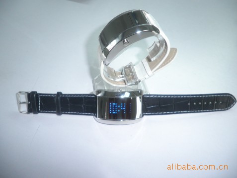 【LED新款时尚手表,滚动英文字母手表】