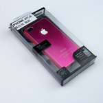 IPHONE4代金属拉丝外壳-桃红色