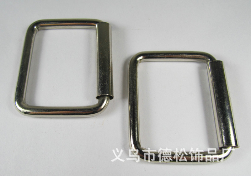 厂家特卖箱包铁线扣,带滚筒方扣,箱包五金线扣2.6x16x14MM