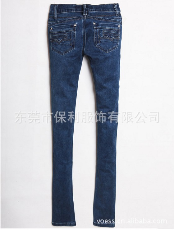 【厂家批量供应全棉时尚修身女式直筒休闲裤】