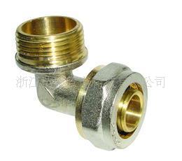 铝塑管接头 铜接头(铜弯头) _ 铝塑管接头 铜接