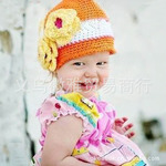 儿童帽子 手勾帽 钩针帽 手编帽 婴儿帽 毛线帽 crochet hat