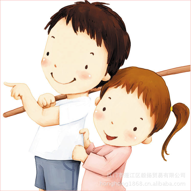 【中号组合2平方米 可爱的小狗 捉蝴蝶 哥哥妹