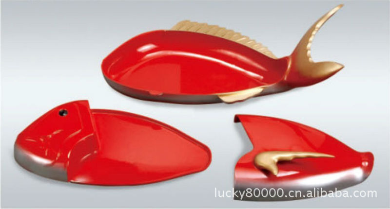 厂家直批 鱼型调盛器 日韩料理餐具 酒店餐具 演