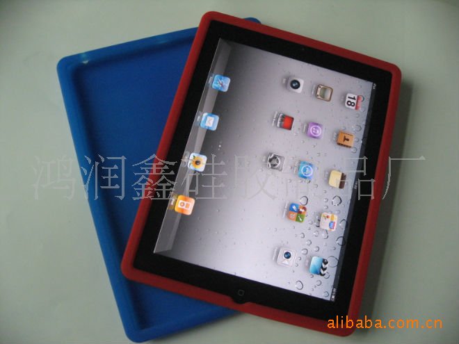 专业生产硅胶保护套IPAD2代 清水套 钻石纹 圈