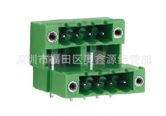 YE160-5.0\/5.08间距双层插拔式接线端子台 插