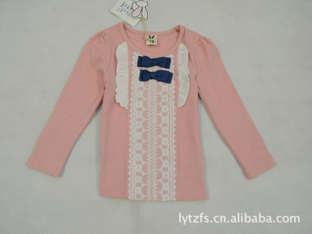 热销新款秋款童装 韩版H Y品牌 女款贴花针织衫