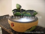 聚宝盆莲花鱼缸流水盆景喷泉