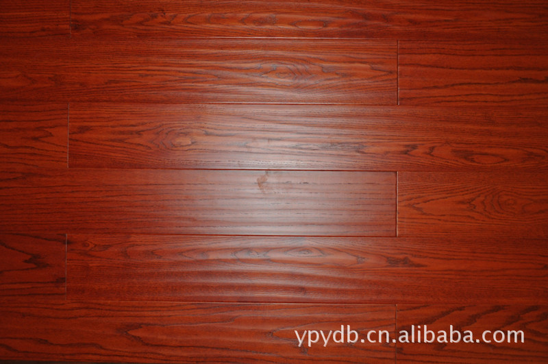 【实木地板 长宽型豪华地板 美国红橡木 实木波