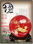 批发万年红瓷精品 8寸佛手 佛教工艺品