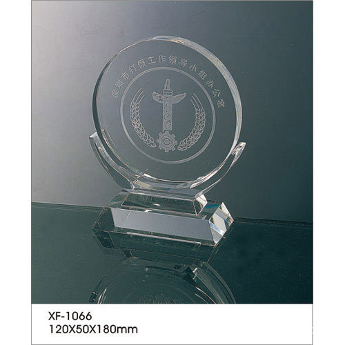 【水晶奖杯 圆形奖杯 感谢奖杯 高尔夫奖杯】价