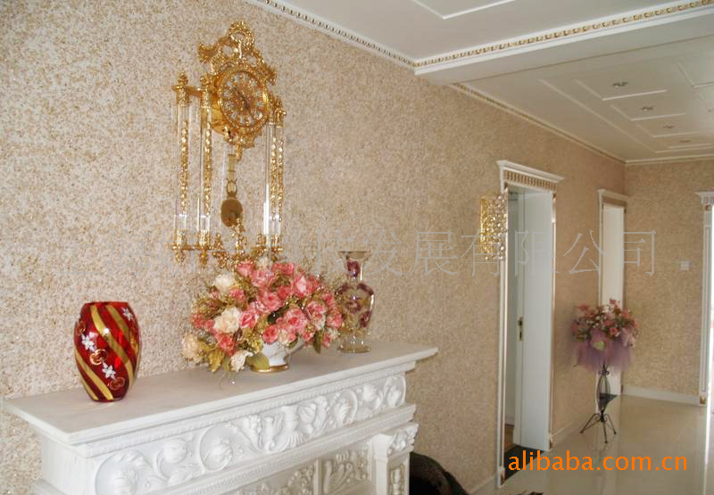 家直供 精美体壁纸(墙纸)艺术涂料--彩绒墙衣 _