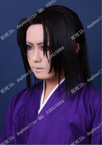 【动漫假发,薄樱鬼cos假发 伊东甲子太郎\/土方