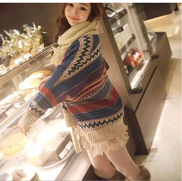 【2011<em>新款</em>秋冬装 <em>蝙蝠袖</em>大码<em>复古</em>针织<em>开衫毛</em>