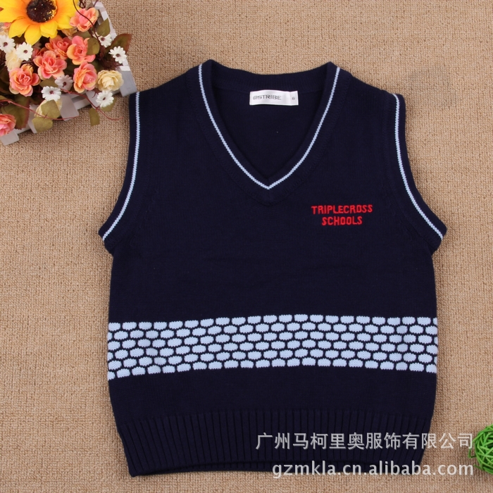 【<em>男儿童马甲</em>背心 秋冬款大童V领时尚】价格,