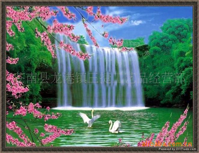供应山水<em>全景</em>立体画,PP<em>三维</em>画,相框<em>制作</em>,立体