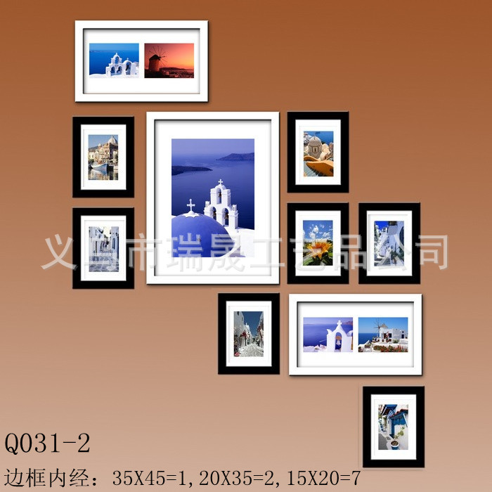 时尚 照片墙相框 卡通 义乌组合相框 情侣 照片墙批发 相片墙组合
