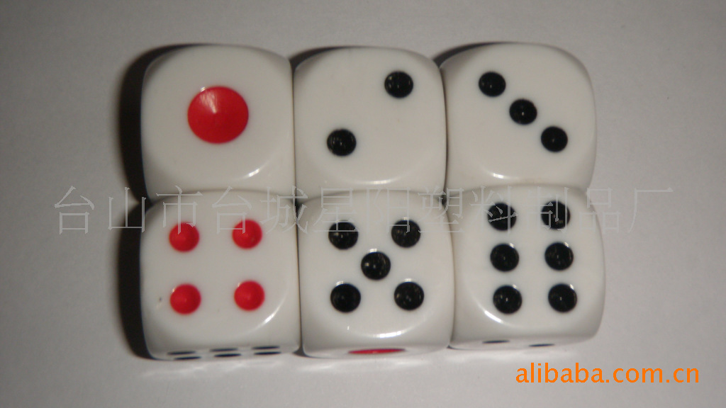 骰子、筹码-供应亚克力圆角直角点数骰子 点数色子 多种规格多种颜色-骰子、筹