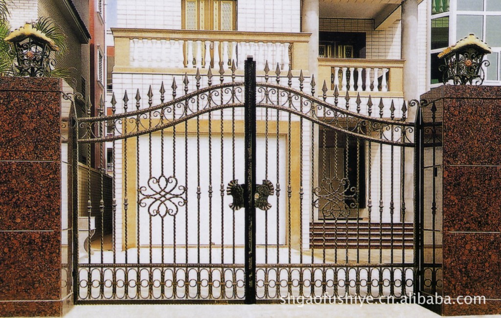 古典欧式高端铁艺大门、别墅铁门、欧式大铁门