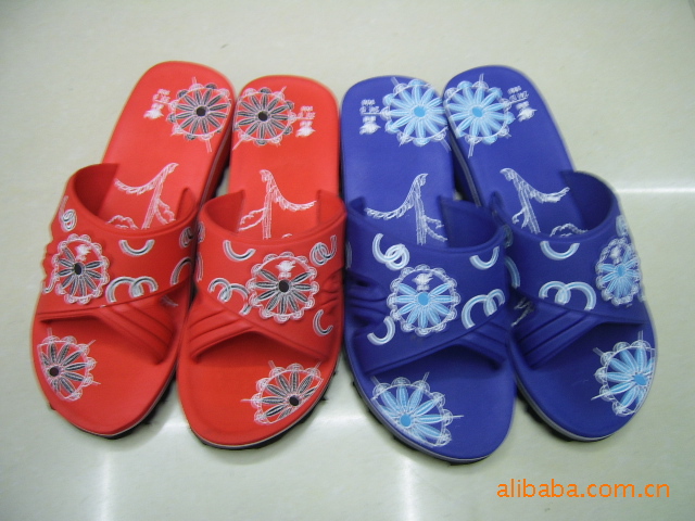 晶丽正品时尚女款EVA沙滩凉拖鞋 晶丽拖鞋 1