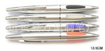 万里制笔厂外贸金属圆珠笔 金属硅胶圆珠笔 转动式高档金属圆珠笔