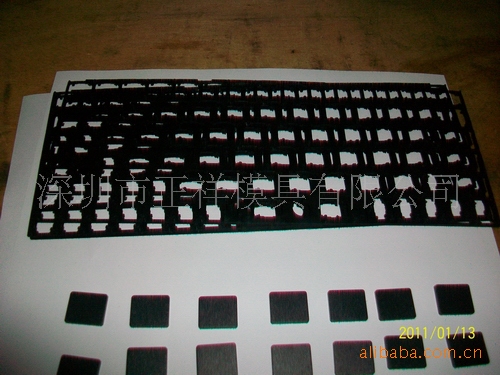 笔记本电脑键盘精密塑胶模具,开模注塑加工价