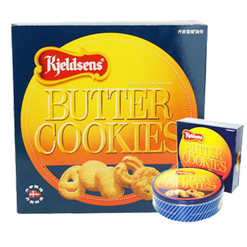 【香港进口热销原装丹麦蓝罐曲奇908G】