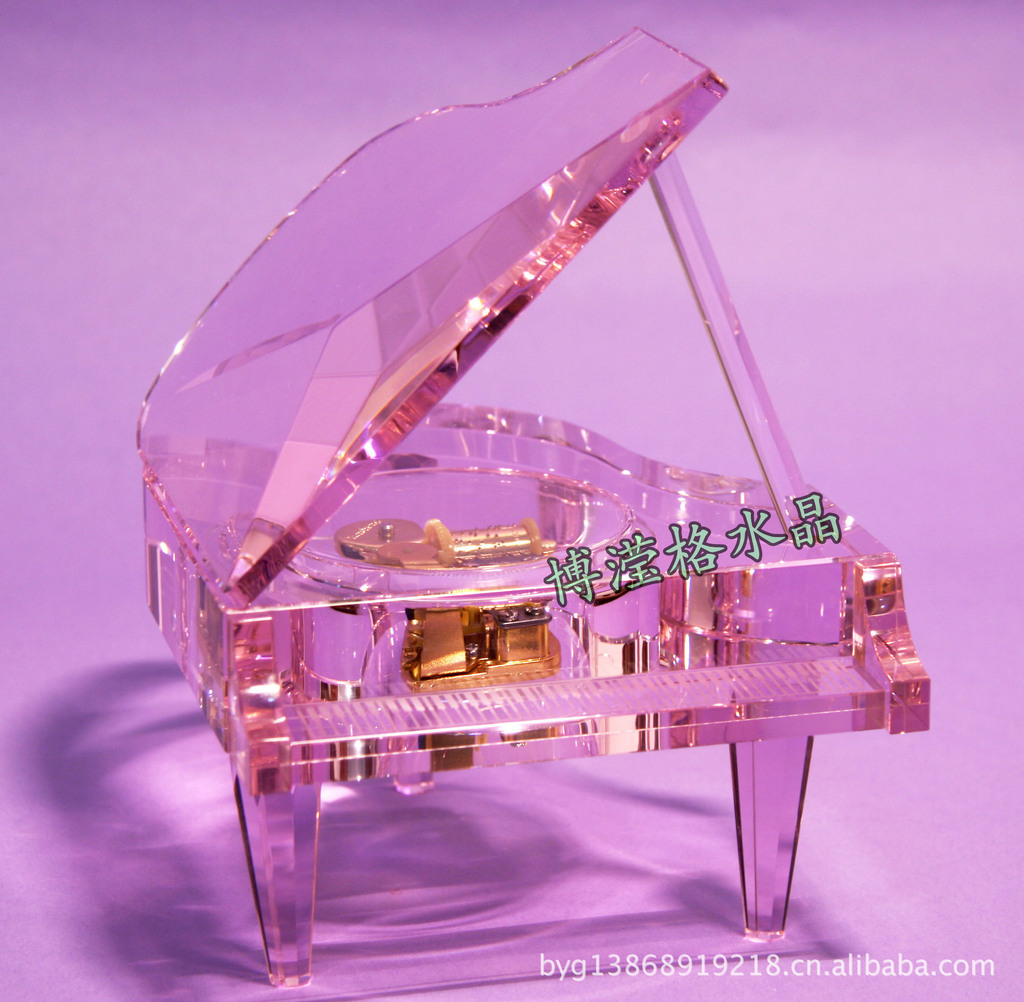【高档水晶钢琴,水晶音乐钢琴制作-博滢格水晶