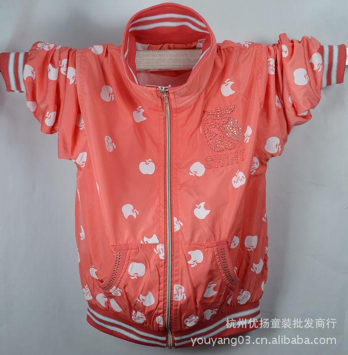 2011韩版儿童<em>女款夹克</em>外套 儿童夹克衫 女童两