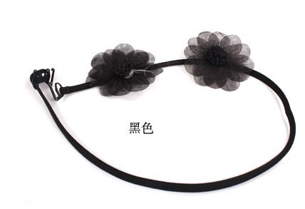 E9233 糖果色蕾丝花朵挂脖<em>交叉</em> <em>文胸</em>内衣肩带