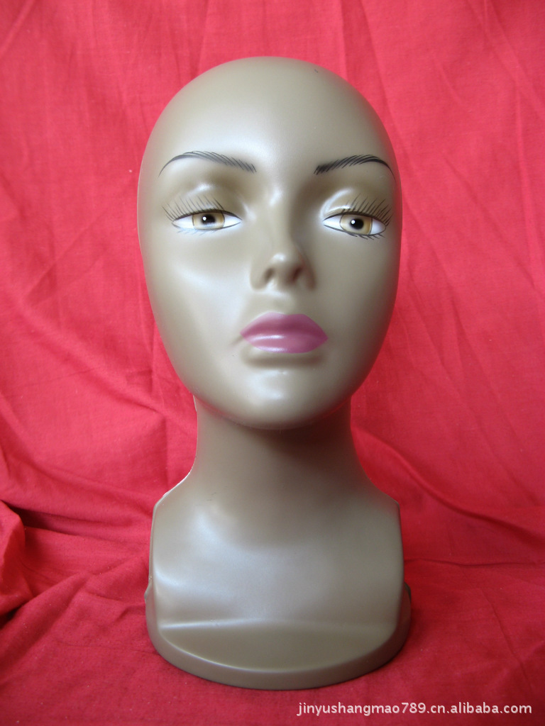 【模特头 泡沫模特头 连壳泡沫模特头 帽子用泡